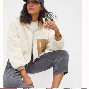 Blank NYC dropped Sherpa jacket size xs